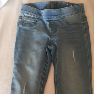 Justice jean size 8 mid rise legging